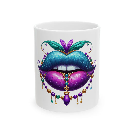 Mardi Gras Chic Ceramic Mug