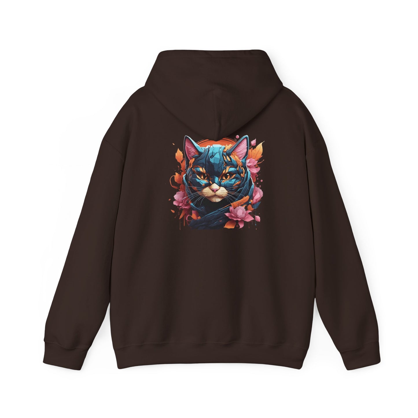 Vibrant Cat Art Hoodie, Cozy Unisex personalized Sweatshirt, Perfect Gift for Cat Lovers, Unique Artwork, Casual Fashion