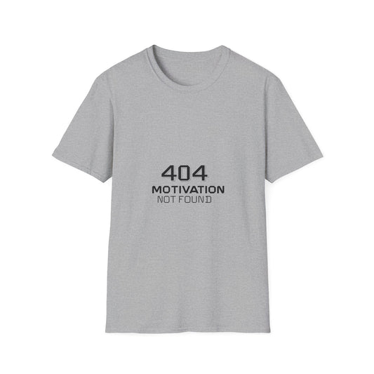 404 Motivation Not Found T-Shirt, Funny Graphic Tee, Unisex Humor Shirt, Gift for Motivational Speakers, Casual Everyday Wear, [...]