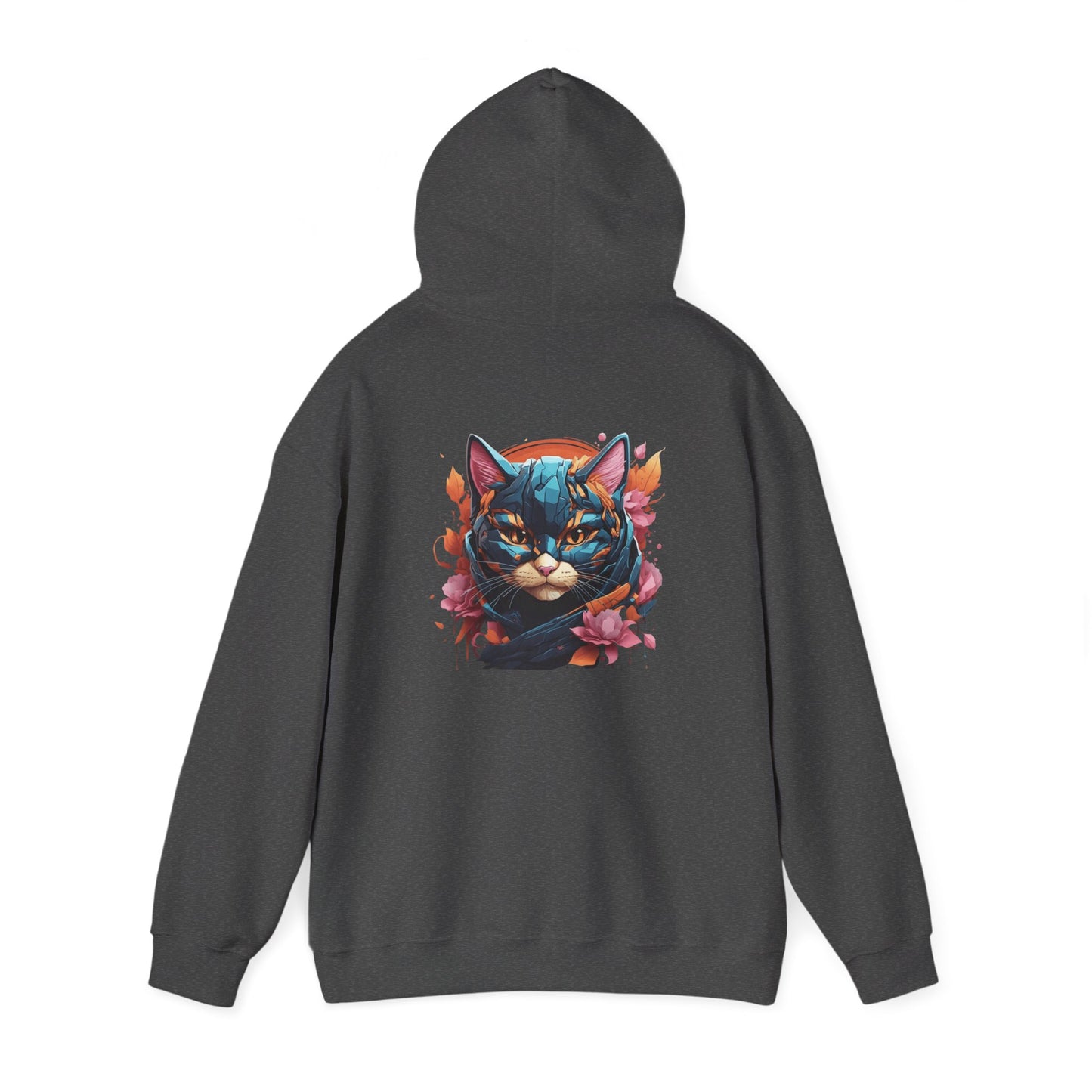 Vibrant Cat Art Hoodie, Cozy Unisex personalized Sweatshirt, Perfect Gift for Cat Lovers, Unique Artwork, Casual Fashion