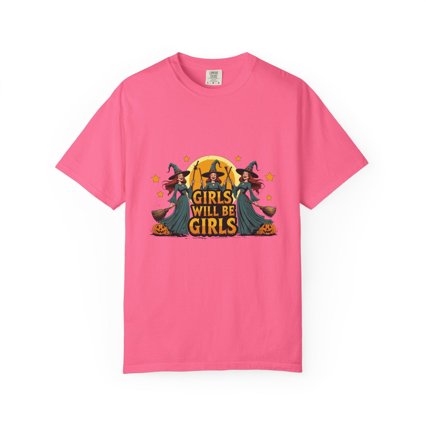 Spooky Witch T-Shirt for Halloween Fun, Girls Will Be Girls Tee, Unisex Halloween Shirt, Fall Fashion, Witch Costume Top