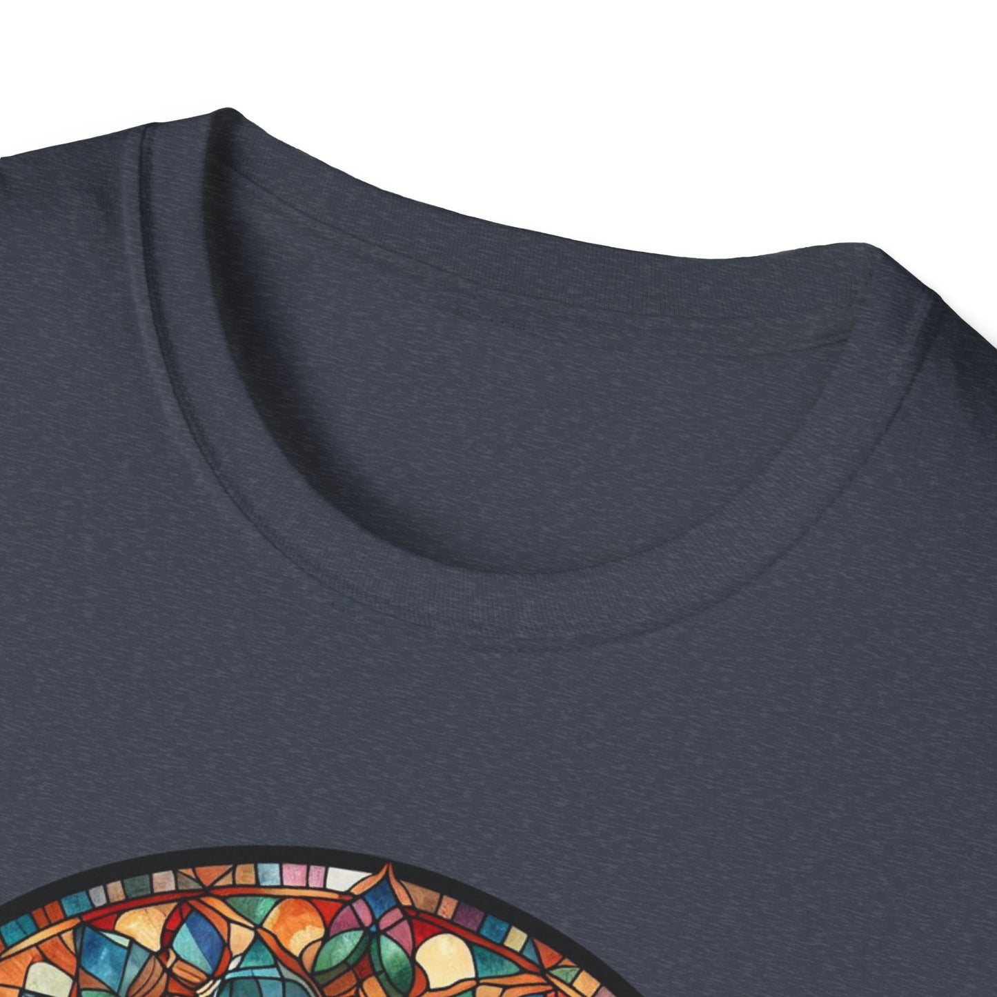 Colorful Cat Art Unisex Softstyle T-Shirt, Pet Lover Gift, Cute Cat Tee, Animal Lover Apparel, Unique Cat Graphic Shirt