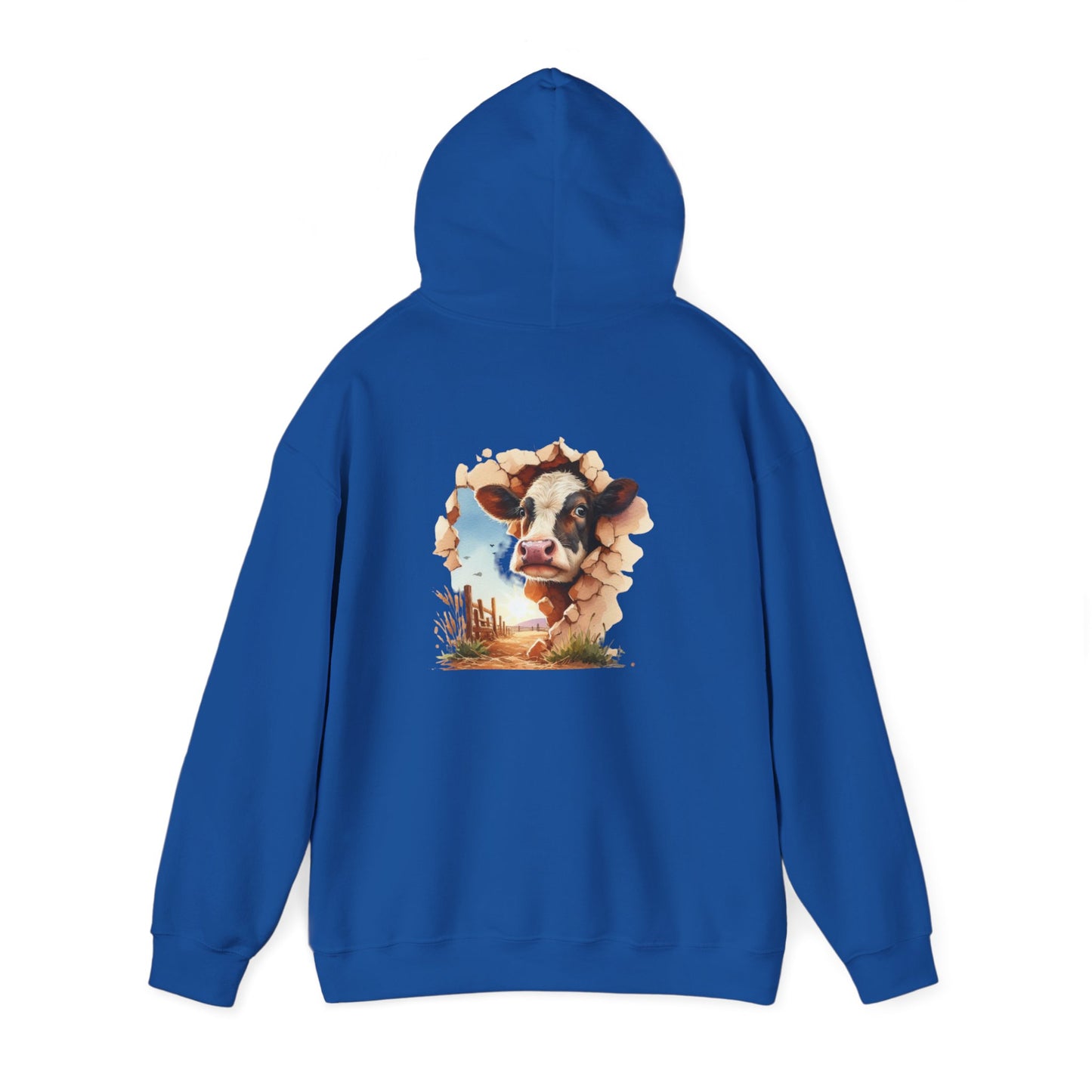 Cow Paradise Unisex Hoodie, personalized Cute Animal Sweatshirt, Farm Lover Gift, Cozy Pullover, Country Style Apparel