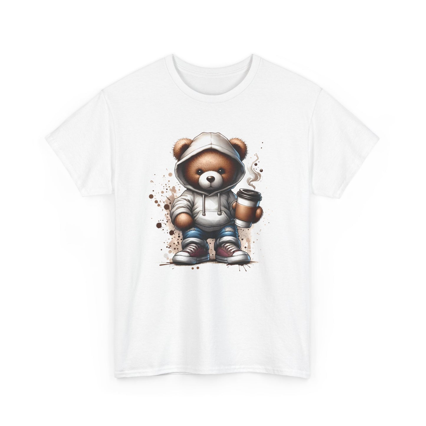Cute Bear Graphic Tee, Unisex Cotton Shirt, Fun Casual Shirt, Gift for Animal Lovers, Cozy Everyday Wear, Ideal for Birthdays