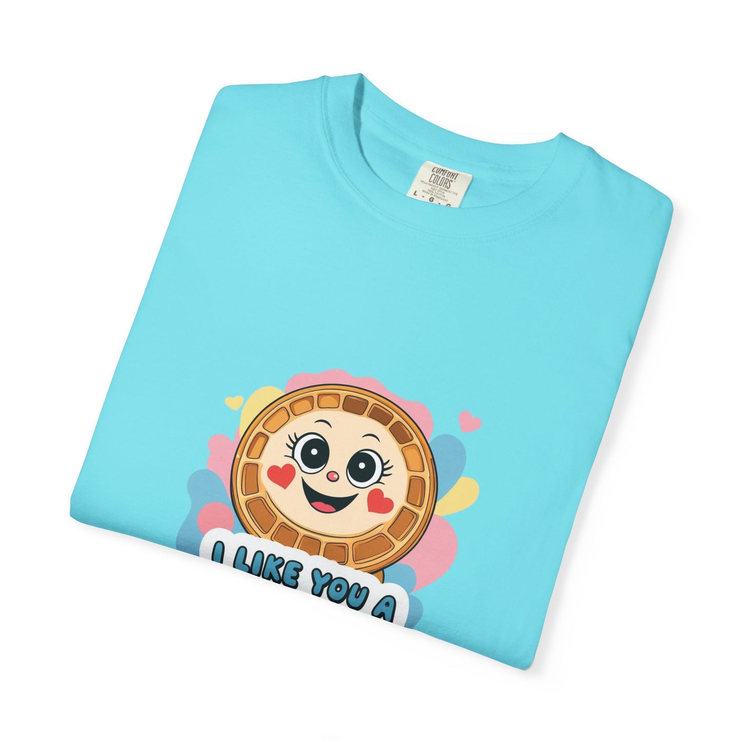 Playful Waffle Love T-Shirt | Funny Gift for Food Lovers, Cute Waffle Tee, Fun Casual Wear, Unisex, Valentine's Day
