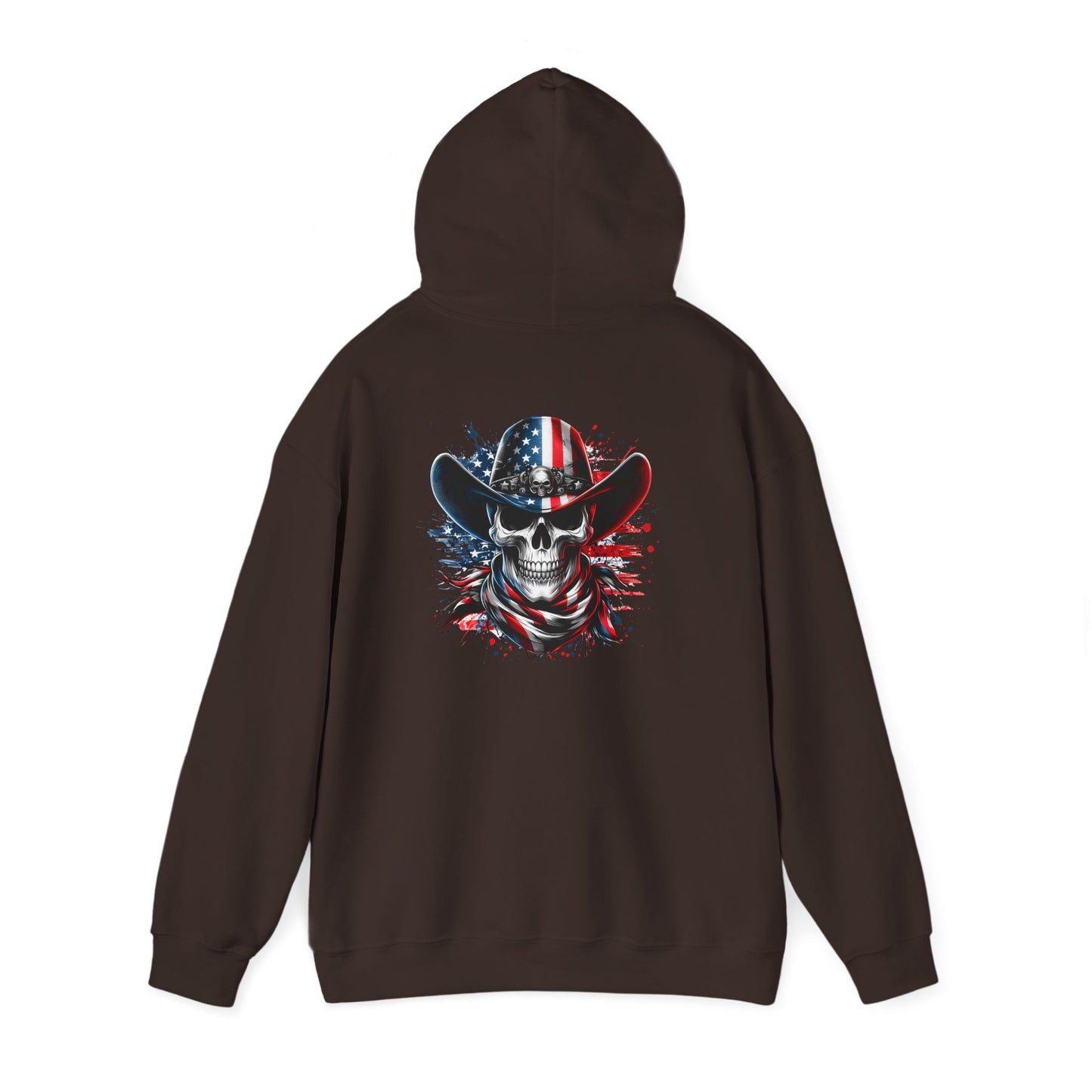 Patriotic Skull Hoodie Skull Sweatshirt, Halloween Sweatshirt