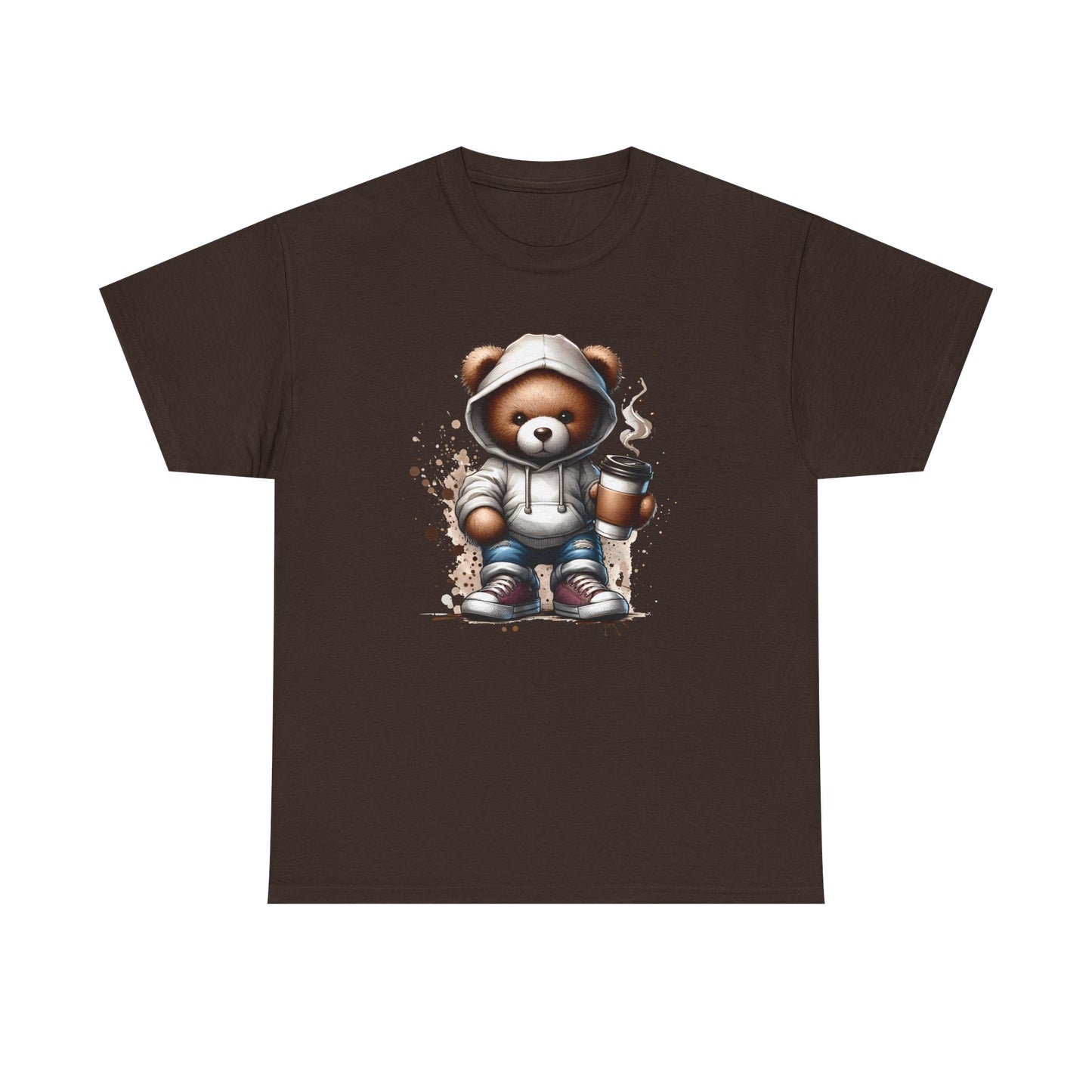 Cute Bear Graphic Tee, Unisex Cotton Shirt, Fun Casual Shirt, Gift for Animal Lovers, Cozy Everyday Wear, Ideal for Birthdays