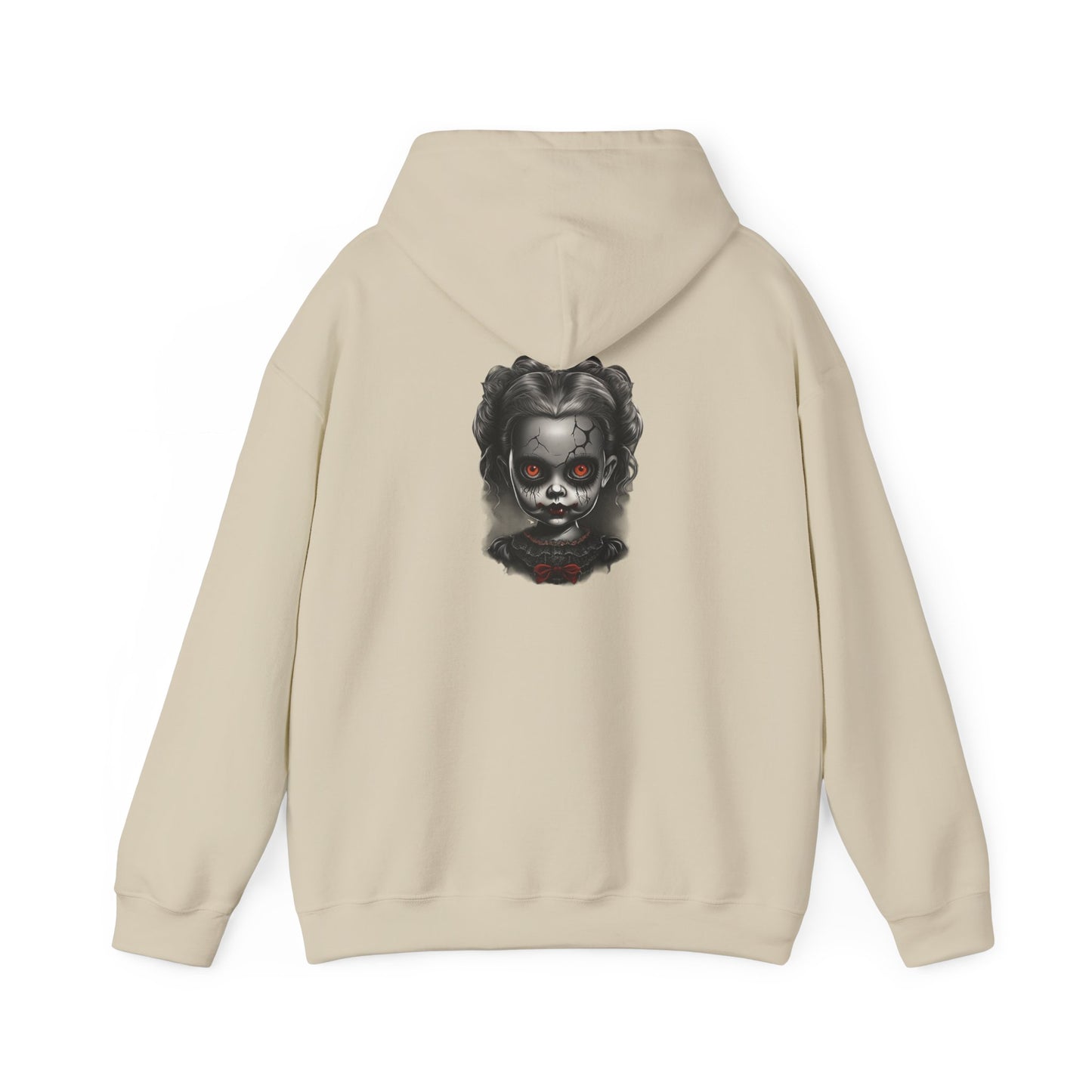 Spooky Horror personalized Unisex Hooded Sweatshirt, Graphic Hoodie, Halloween Apparel, Dark Fantasy, Unique Gift for Horror Lovers