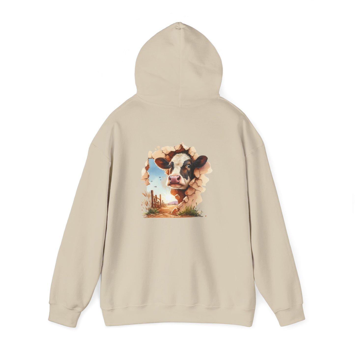 Cow Paradise Unisex Hoodie, personalized Cute Animal Sweatshirt, Farm Lover Gift, Cozy Pullover, Country Style Apparel