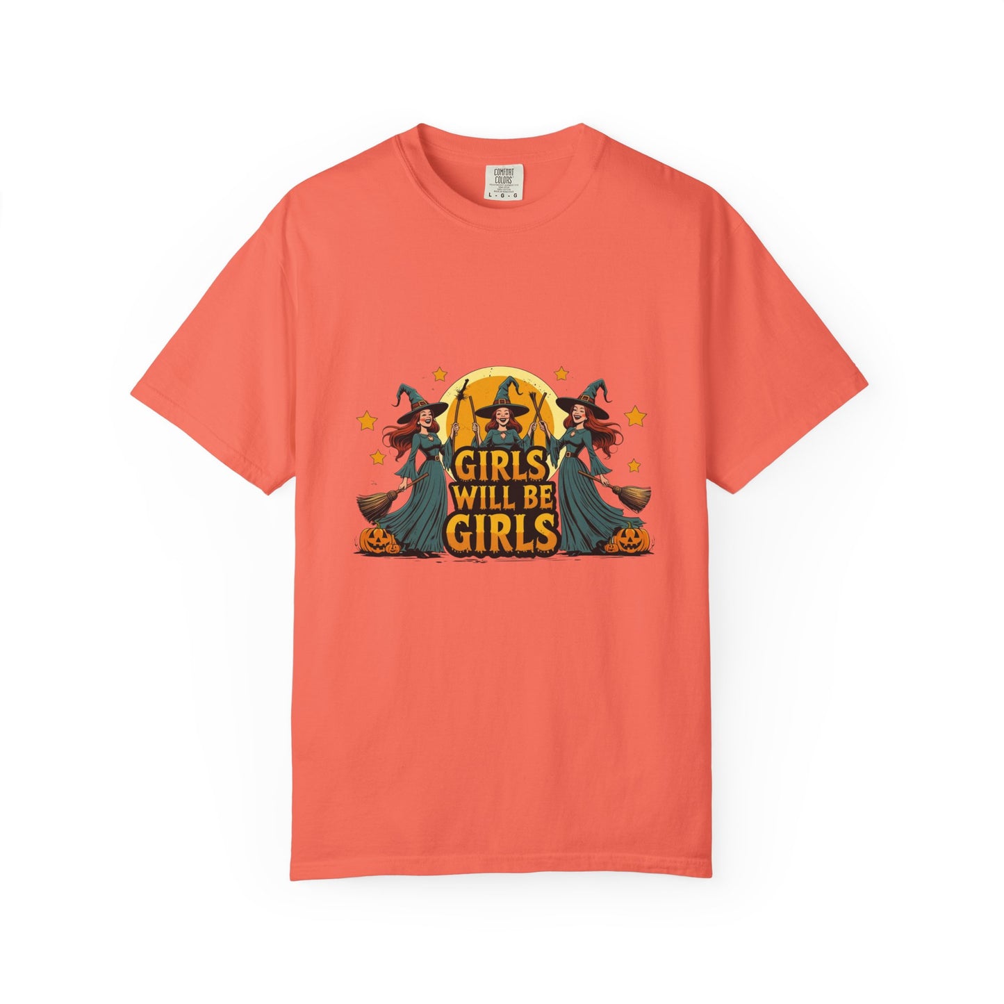 Spooky Witch T-Shirt for Halloween Fun, Girls Will Be Girls Tee, Unisex Halloween Shirt, Fall Fashion, Witch Costume Top
