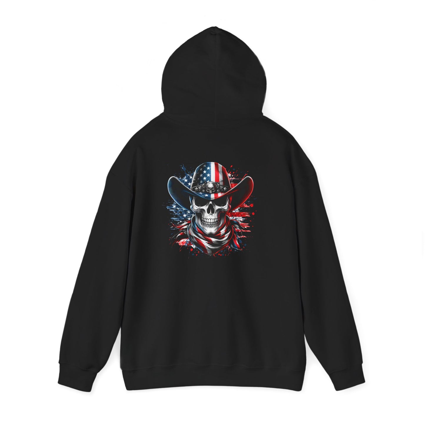 Patriotic Skull Hoodie Skull Sweatshirt, Halloween Sweatshirt