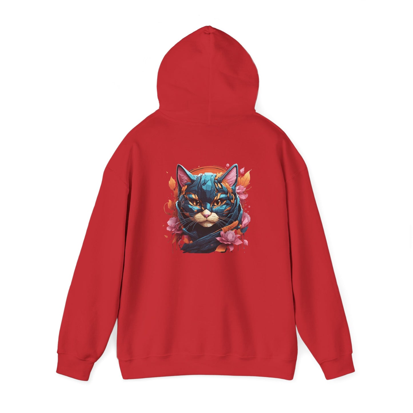 Vibrant Cat Art Hoodie, Cozy Unisex personalized Sweatshirt, Perfect Gift for Cat Lovers, Unique Artwork, Casual Fashion