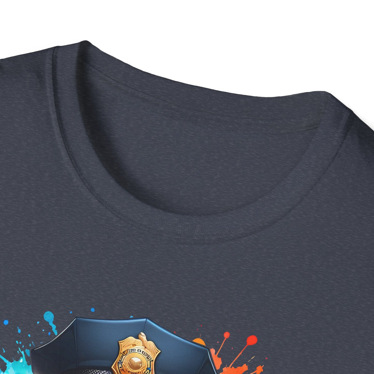 Police Bear Graphic T-Shirt, Cute animal tee, Unisex casual wear, Gift for animal lovers, Fun shirt for kids and adults