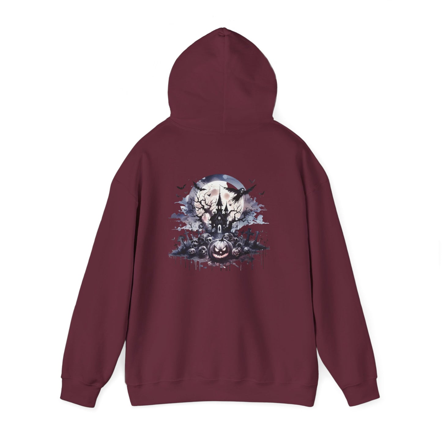 Spooky Halloween Hoodie, personalized Unisex Sweatshirt, Cozy Fall Apparel, Perfect for Trick or Treating, Seasonal Gift, Ghostly Design