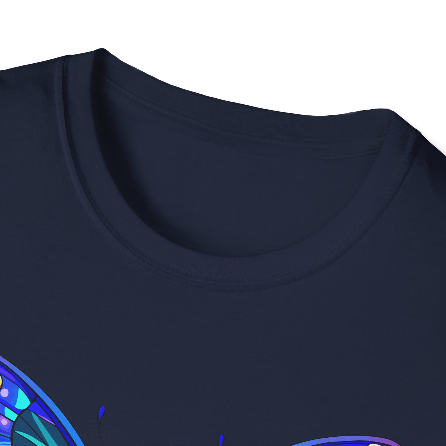 Butterfly Dreams Unisex Softstyle T-Shirt, Colorful Graphic Tee, Butterfly Shirt, Nature Lover Gift, Casual Wear, Unique Art T-Shirt