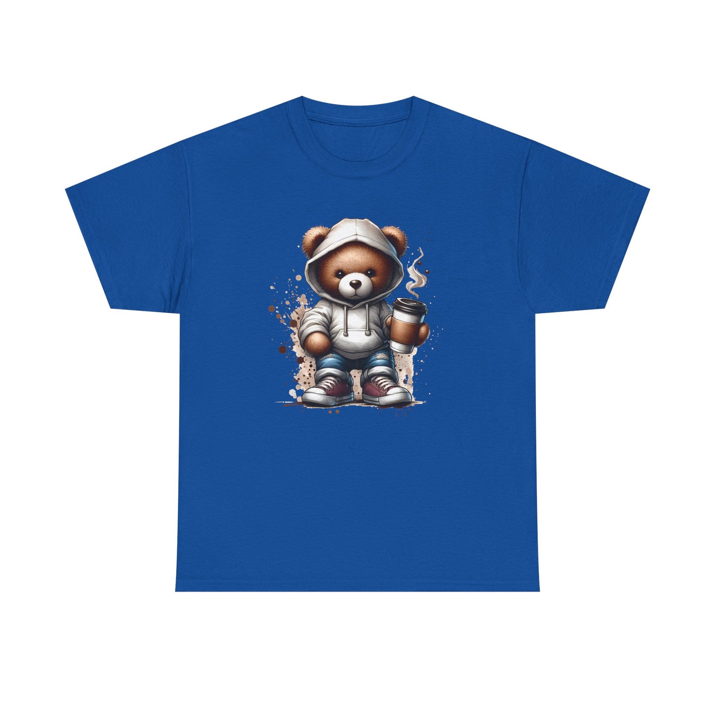 Cute Bear Graphic Tee, Unisex Cotton Shirt, Fun Casual Shirt, Gift for Animal Lovers, Cozy Everyday Wear, Ideal for Birthdays