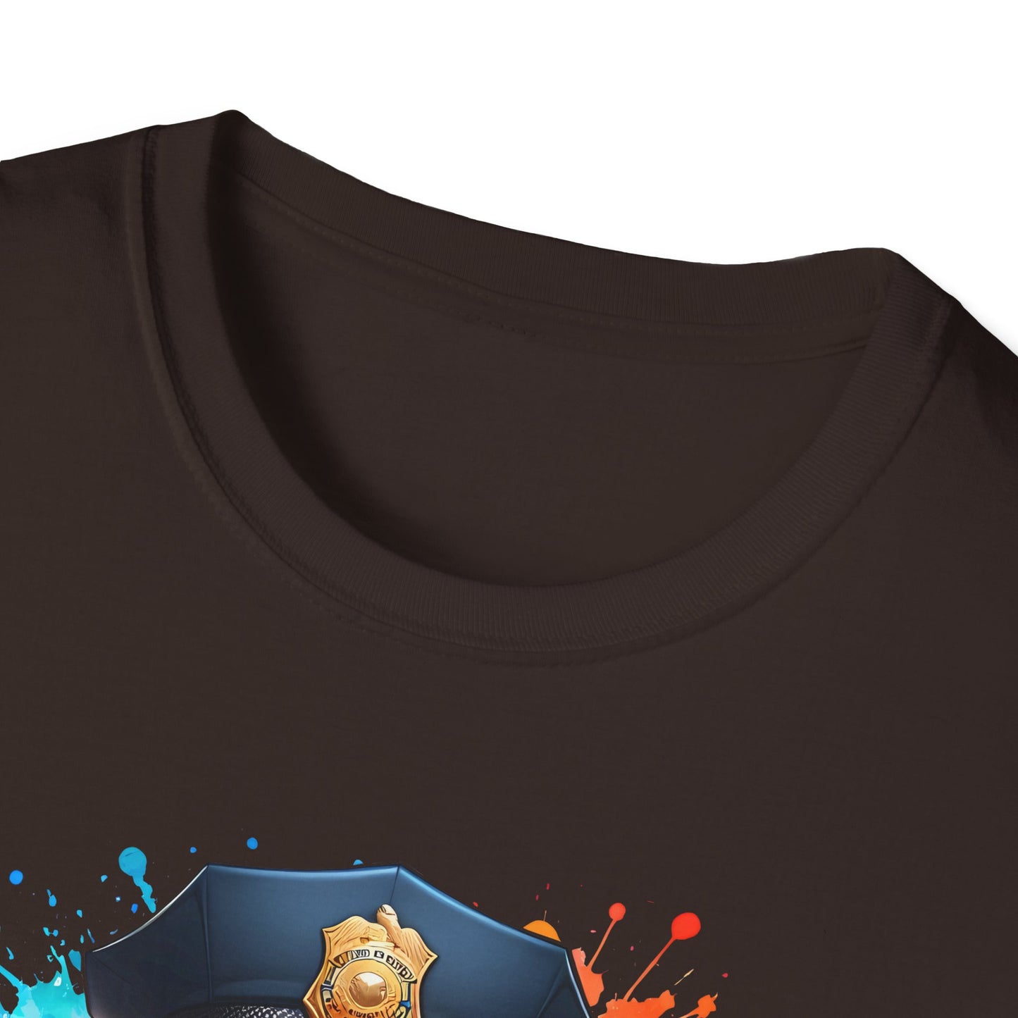 Police Bear Graphic T-Shirt, Cute animal tee, Unisex casual wear, Gift for animal lovers, Fun shirt for kids and adults
