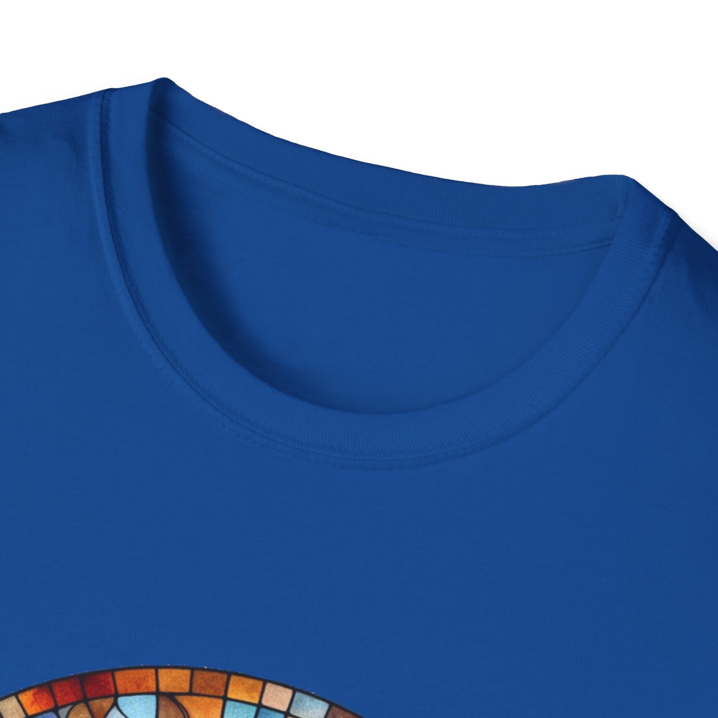 Stained Glass Portrait T-Shirt, Unisex Tee, Artistic Tee, Boho Fashion, Unique Gift, Self-Love Art