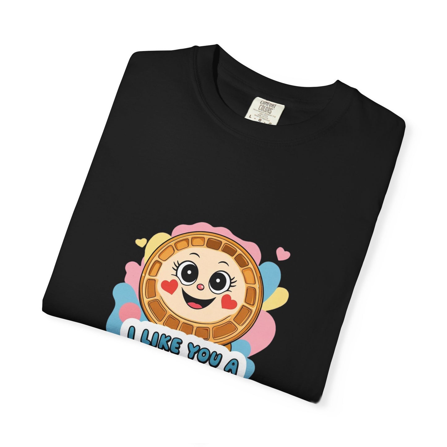 Playful Waffle Love T-Shirt | Funny Gift for Food Lovers, Cute Waffle Tee, Fun Casual Wear, Unisex, Valentine's Day