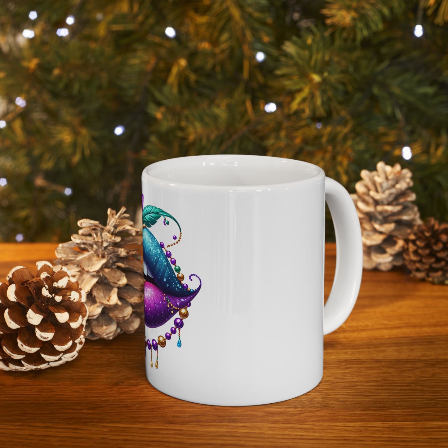 Mardi Gras Chic Ceramic Mug