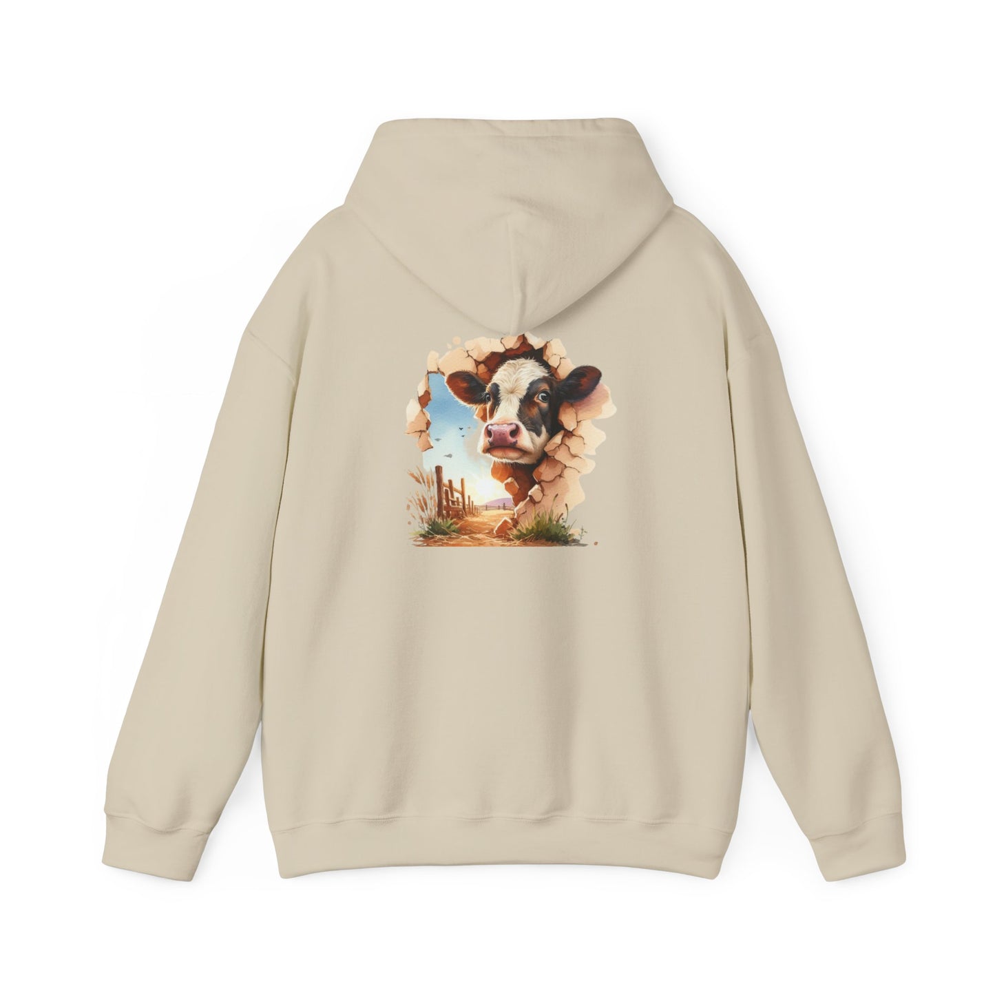 Cow Paradise Unisex Hoodie, personalized Cute Animal Sweatshirt, Farm Lover Gift, Cozy Pullover, Country Style Apparel