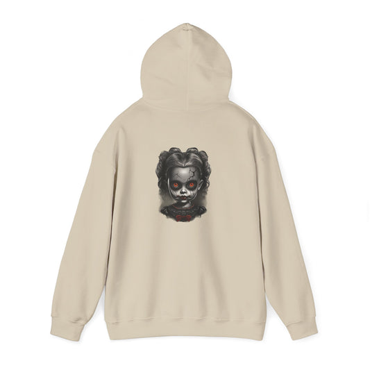 Spooky Horror personalized Unisex Hooded Sweatshirt, Graphic Hoodie, Halloween Apparel, Dark Fantasy, Unique Gift for Horror Lovers