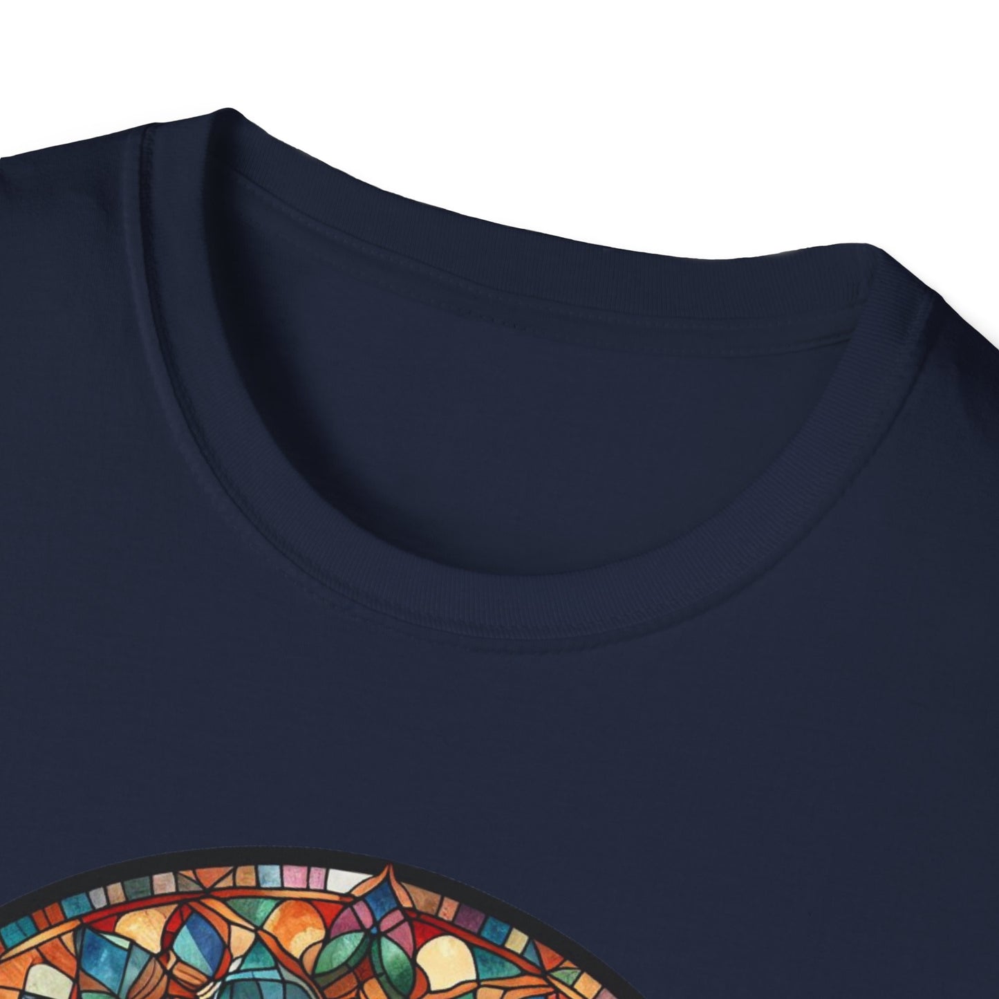 Colorful Cat Art Unisex Softstyle T-Shirt, Pet Lover Gift, Cute Cat Tee, Animal Lover Apparel, Unique Cat Graphic Shirt