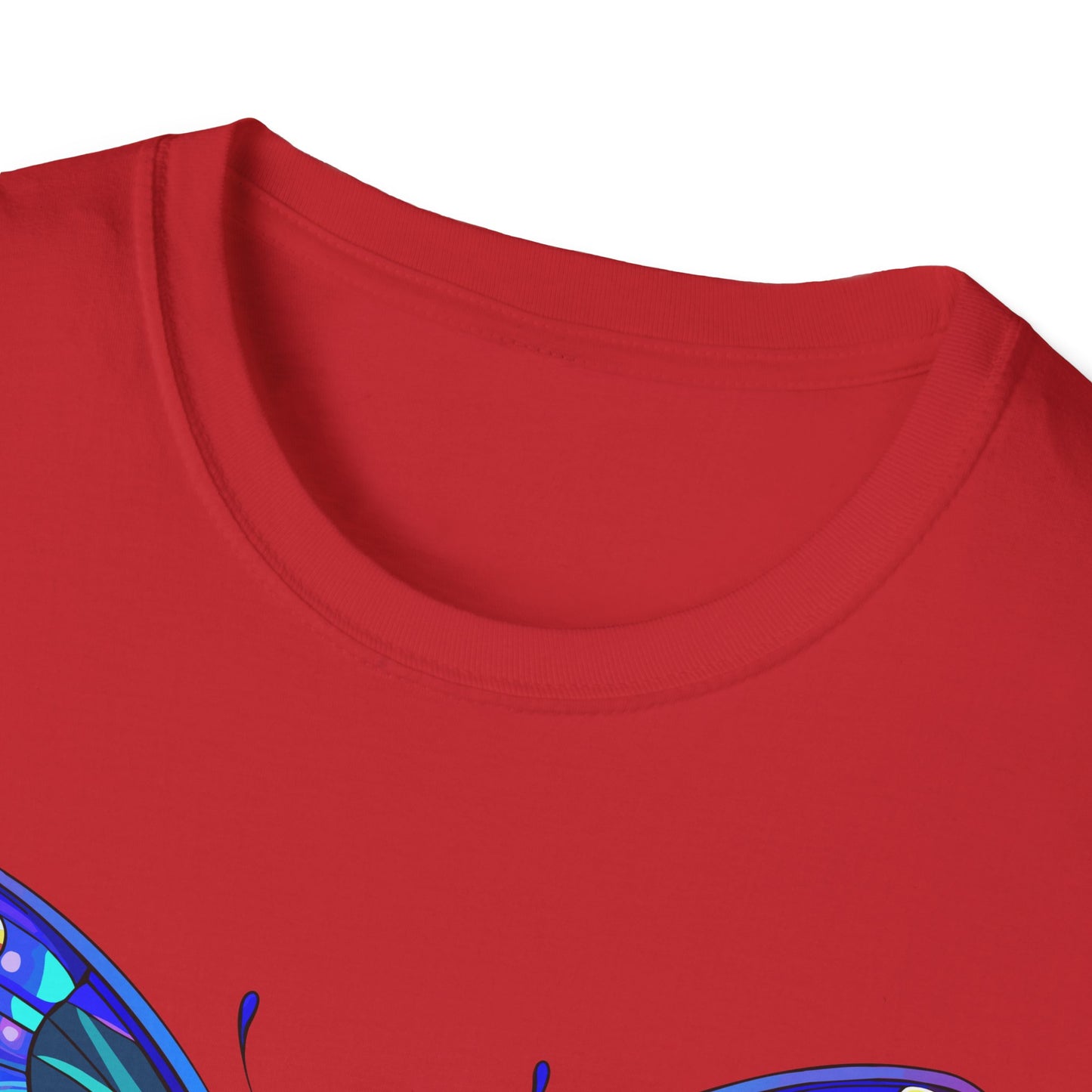 Butterfly Dreams Unisex Softstyle T-Shirt, Colorful Graphic Tee, Butterfly Shirt, Nature Lover Gift, Casual Wear, Unique Art T-Shirt