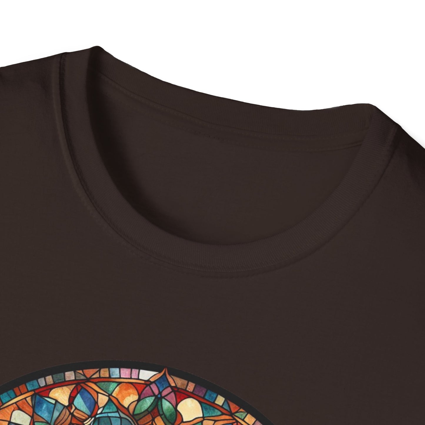 Colorful Cat Art Unisex Softstyle T-Shirt, Pet Lover Gift, Cute Cat Tee, Animal Lover Apparel, Unique Cat Graphic Shirt
