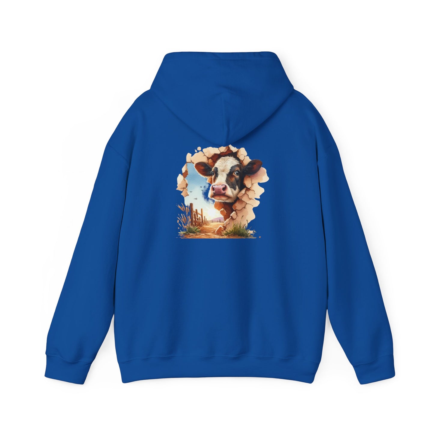 Cow Paradise Unisex Hoodie, personalized Cute Animal Sweatshirt, Farm Lover Gift, Cozy Pullover, Country Style Apparel