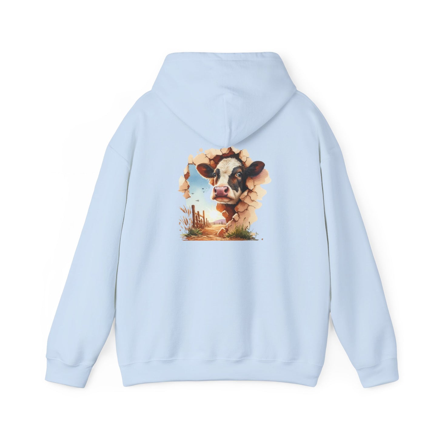 Cow Paradise Unisex Hoodie, personalized Cute Animal Sweatshirt, Farm Lover Gift, Cozy Pullover, Country Style Apparel