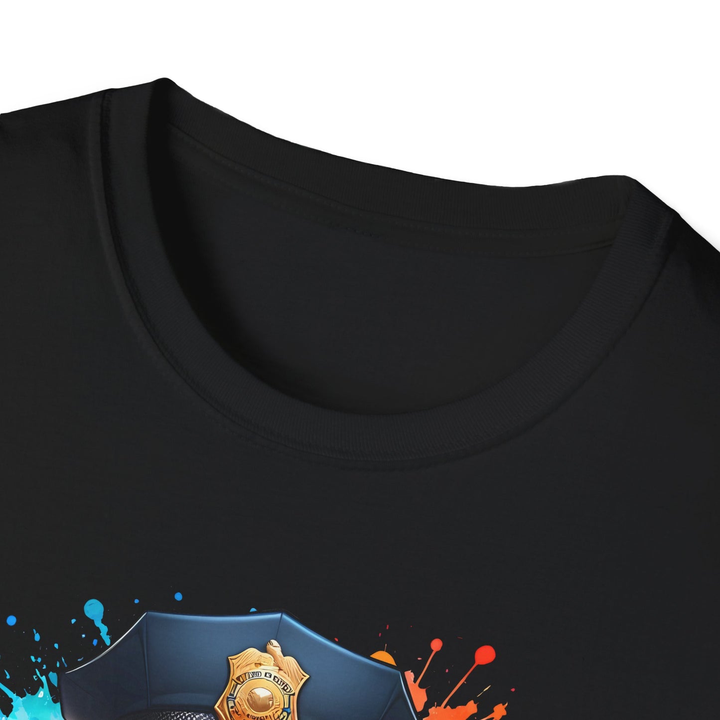 Police Bear Graphic T-Shirt, Cute animal tee, Unisex casual wear, Gift for animal lovers, Fun shirt for kids and adults