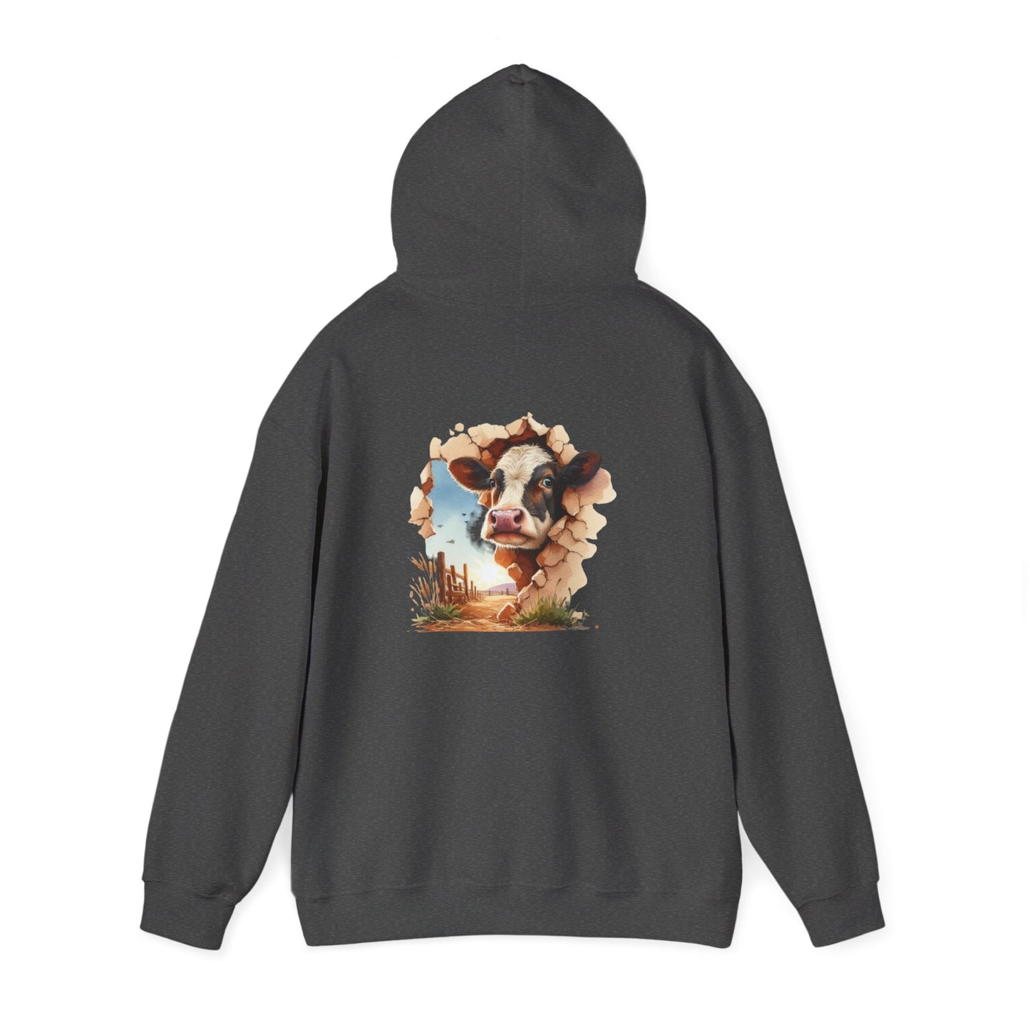Cow Paradise Unisex Hoodie, personalized Cute Animal Sweatshirt, Farm Lover Gift, Cozy Pullover, Country Style Apparel
