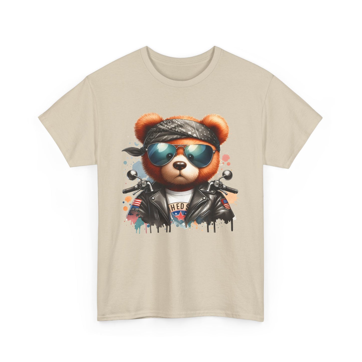 Cool Teddy Graphic Tee | Unisex Heavy Cotton Tee | Trendy, Casual Wear, Gift for Friends, Music Festivals, Summer Vibes