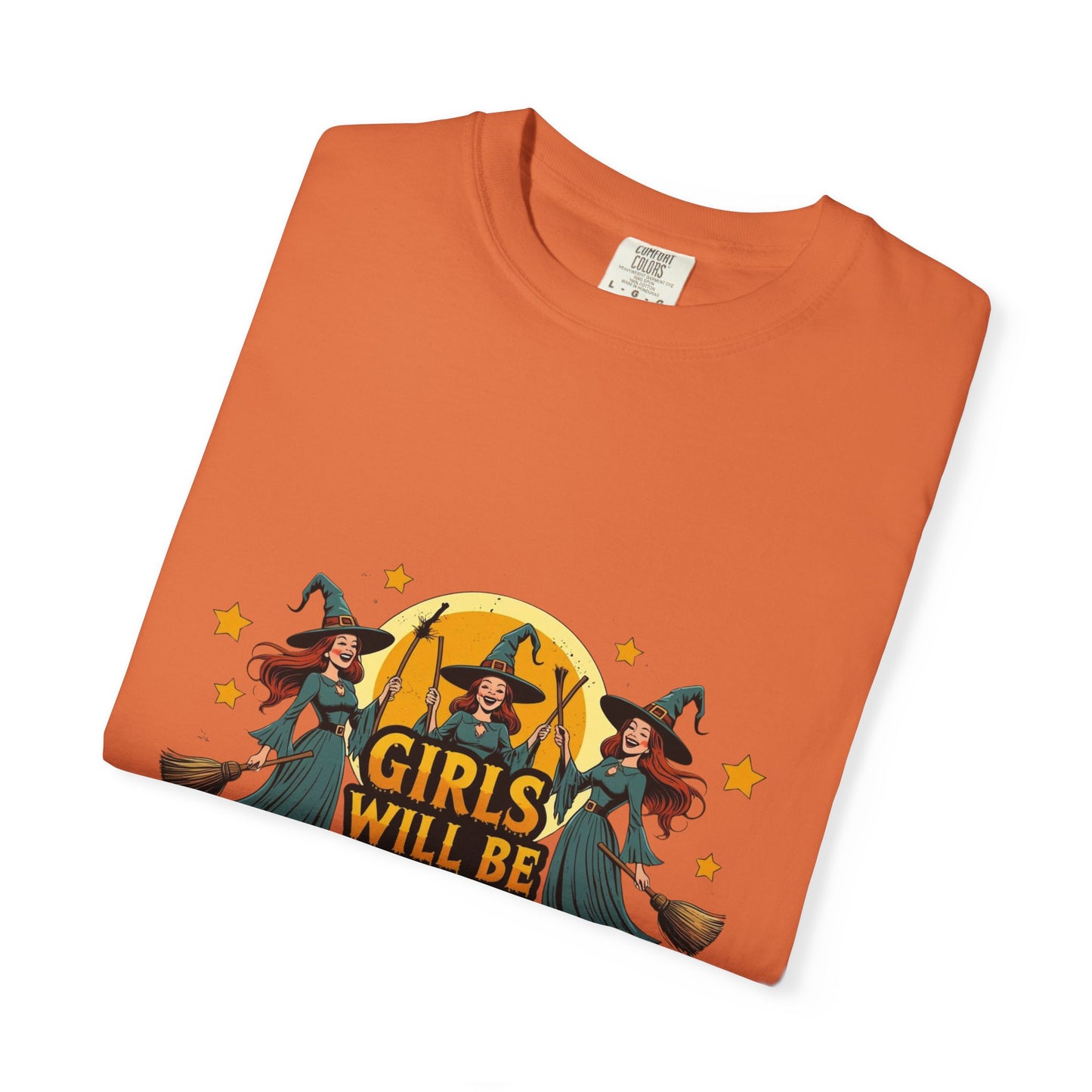 Spooky Witch T-Shirt for Halloween Fun, Girls Will Be Girls Tee, Unisex Halloween Shirt, Fall Fashion, Witch Costume Top