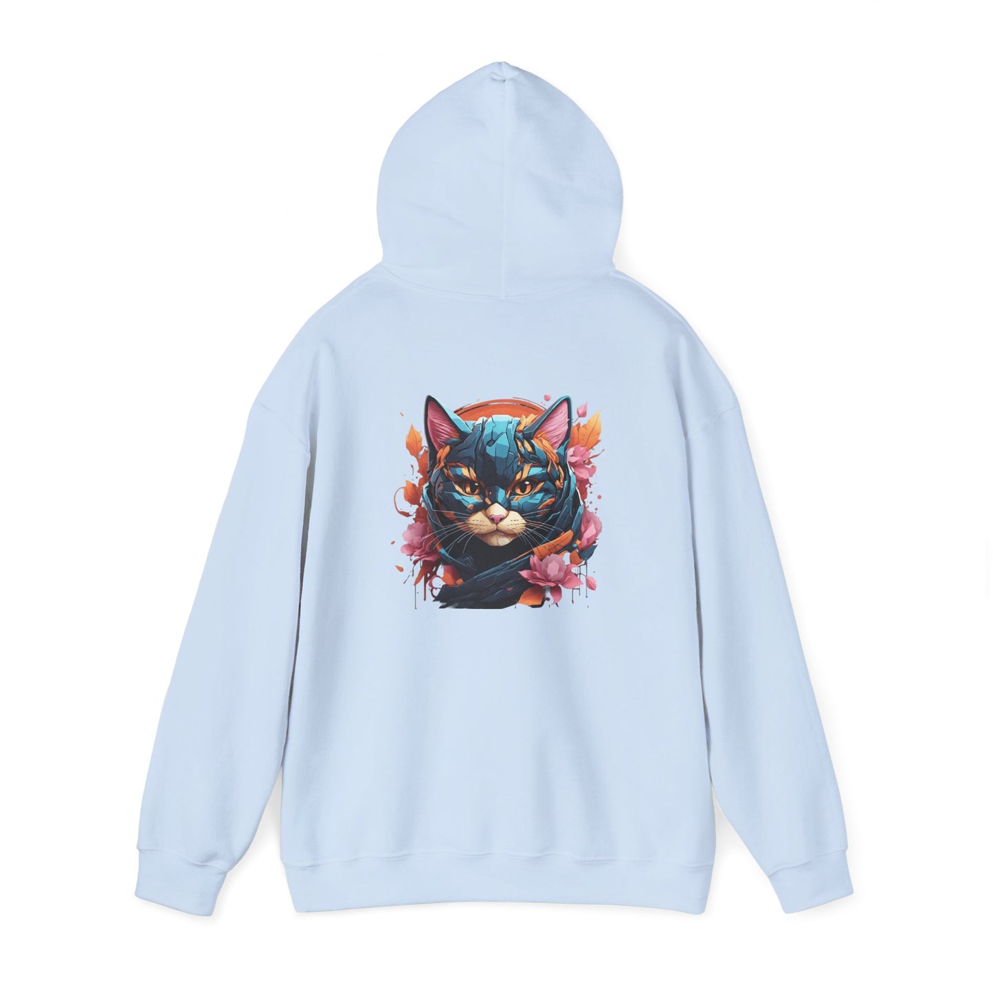 Vibrant Cat Art Hoodie, Cozy Unisex personalized Sweatshirt, Perfect Gift for Cat Lovers, Unique Artwork, Casual Fashion