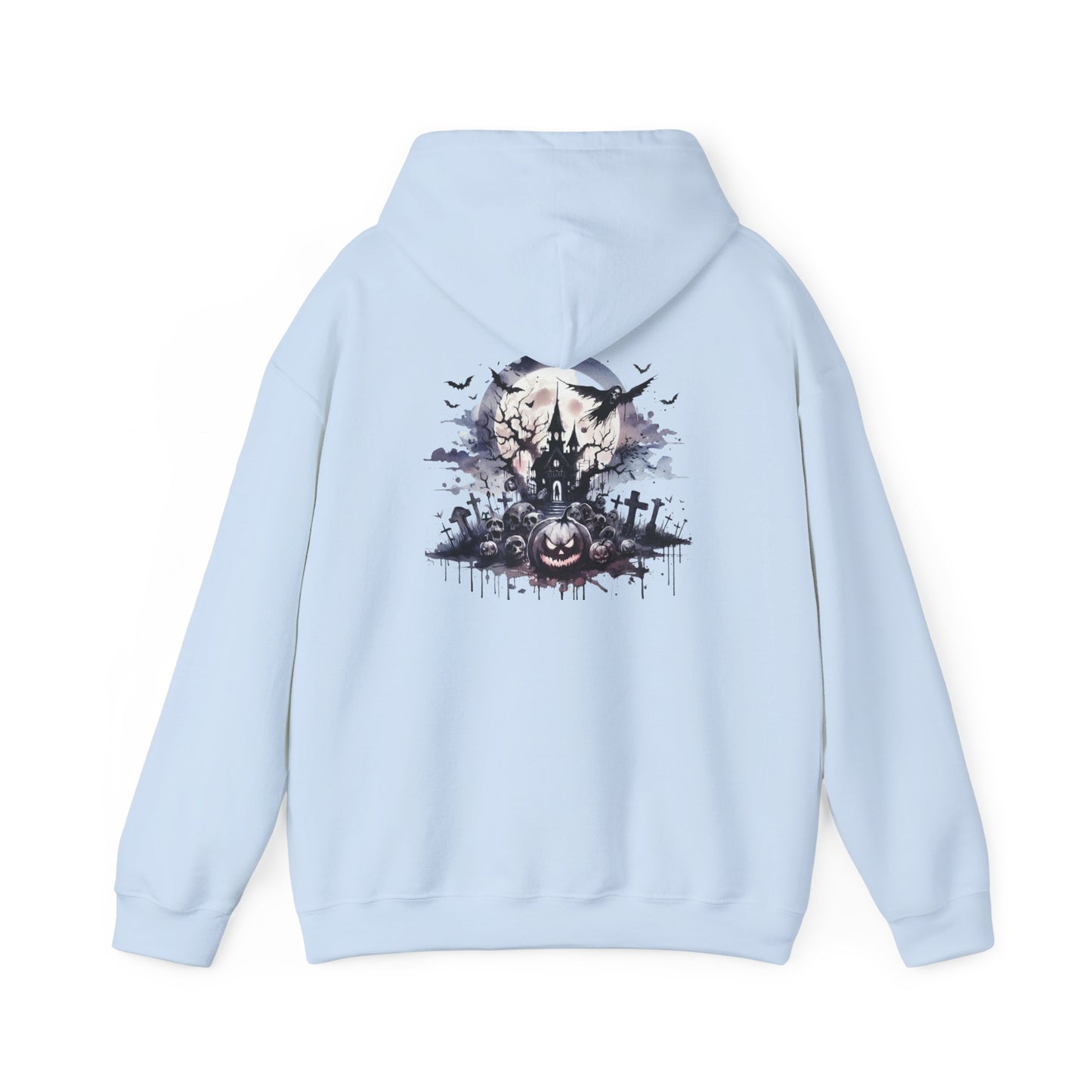 Spooky Halloween Hoodie, personalized Unisex Sweatshirt, Cozy Fall Apparel, Perfect for Trick or Treating, Seasonal Gift, Ghostly Design