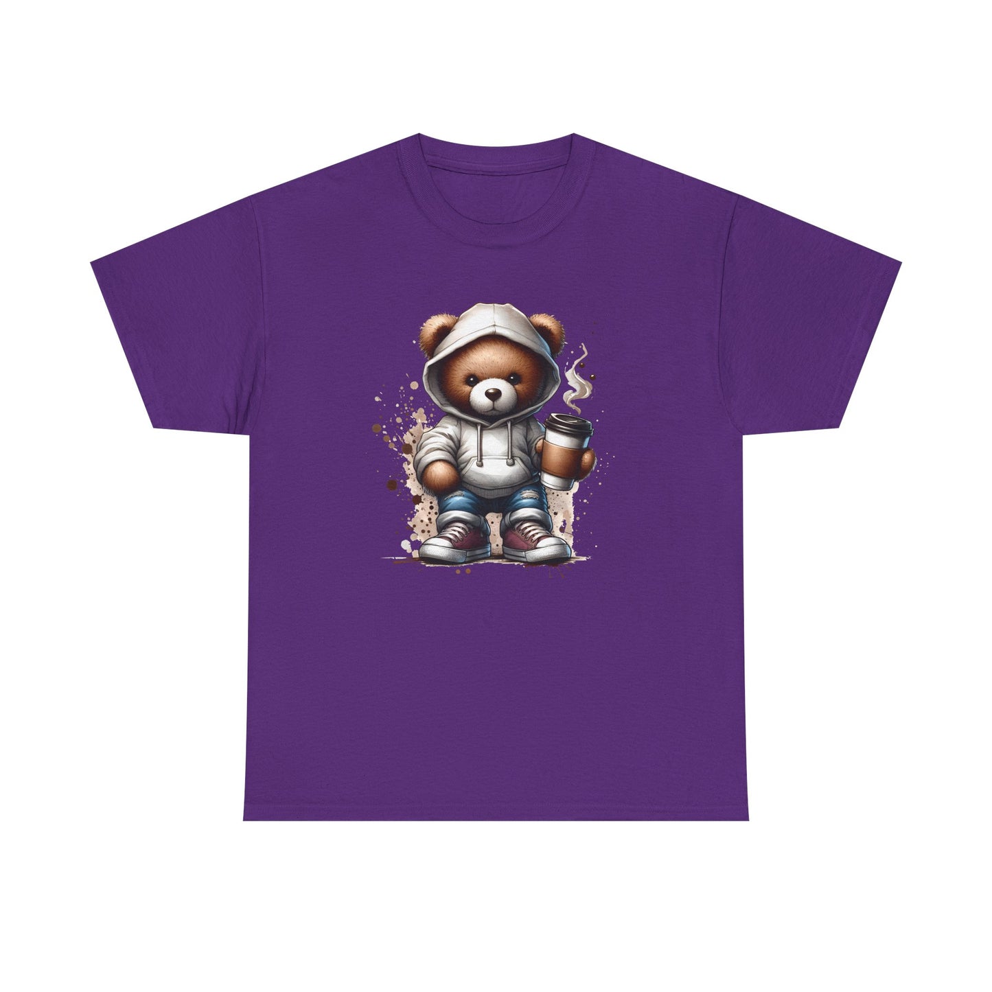 Cute Bear Graphic Tee, Unisex Cotton Shirt, Fun Casual Shirt, Gift for Animal Lovers, Cozy Everyday Wear, Ideal for Birthdays