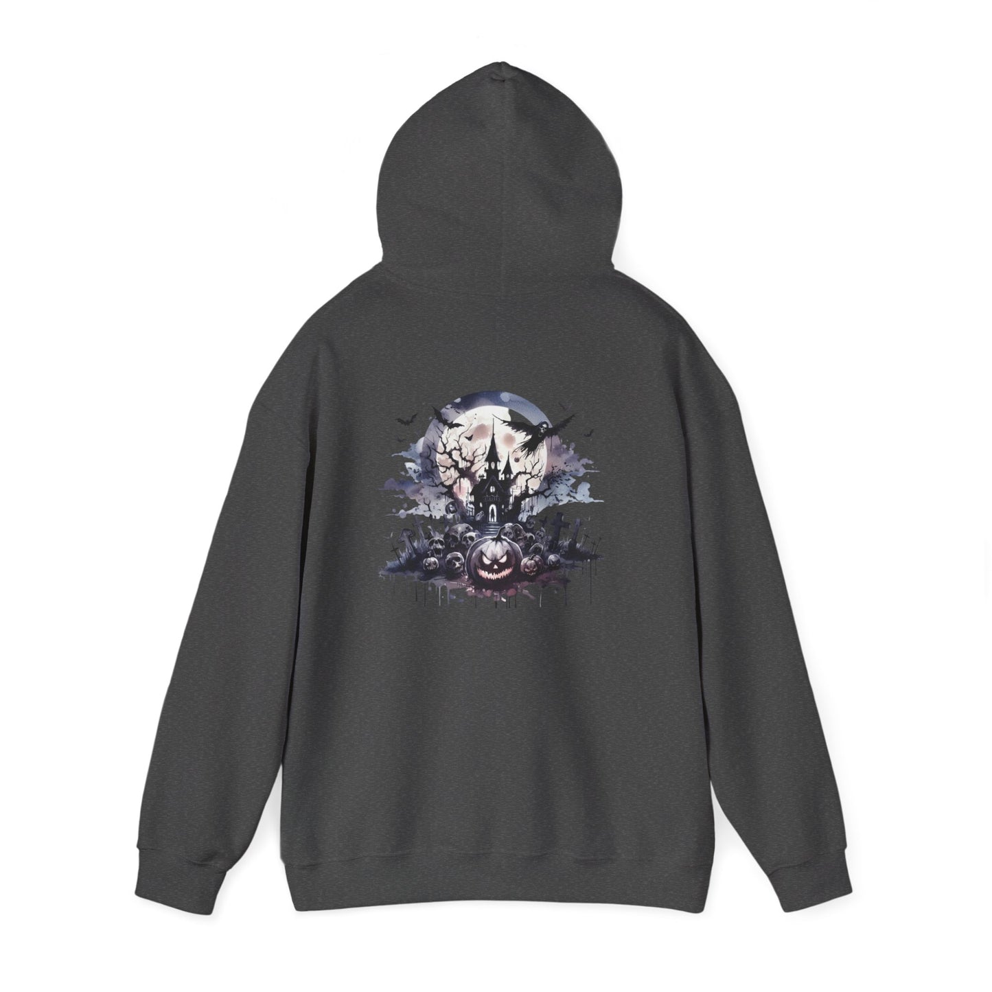 Spooky Halloween Hoodie, personalized Unisex Sweatshirt, Cozy Fall Apparel, Perfect for Trick or Treating, Seasonal Gift, Ghostly Design