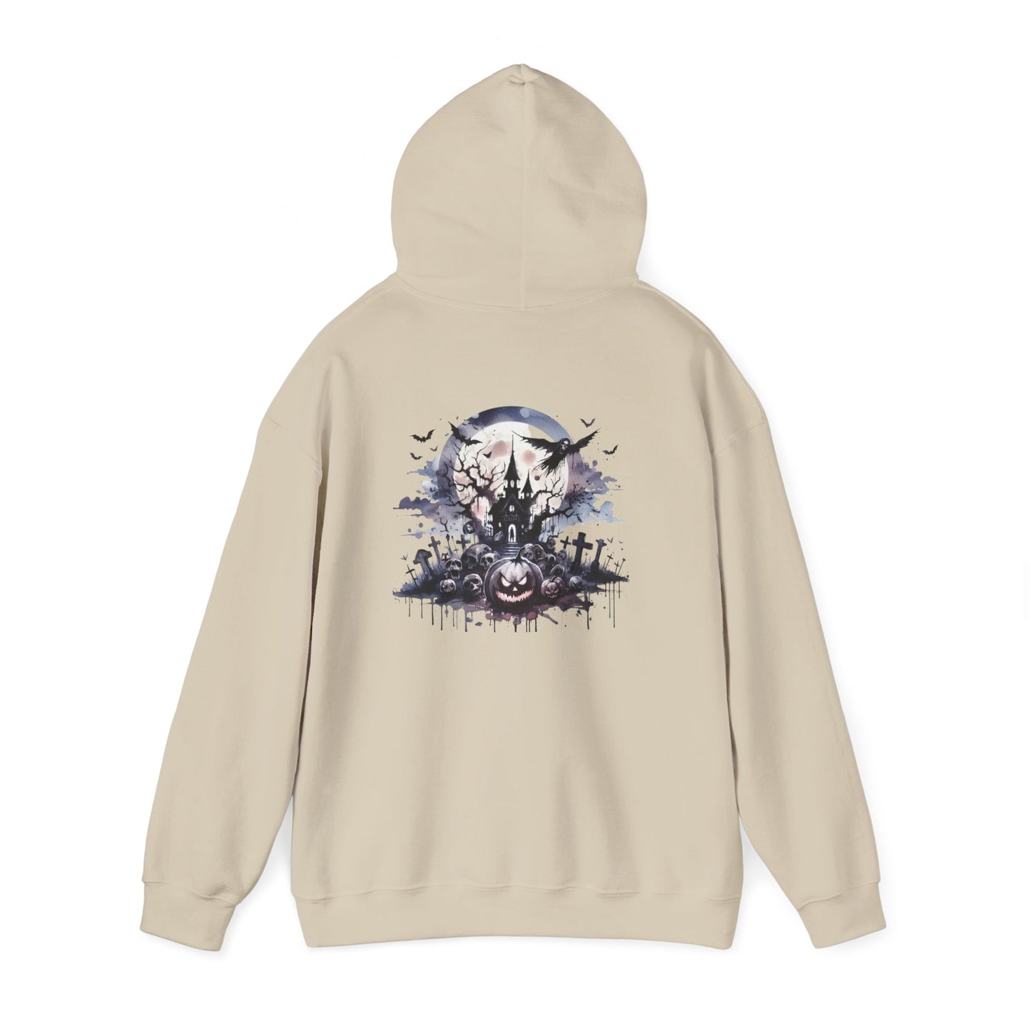 Spooky Halloween Hoodie, personalized Unisex Sweatshirt, Cozy Fall Apparel, Perfect for Trick or Treating, Seasonal Gift, Ghostly Design