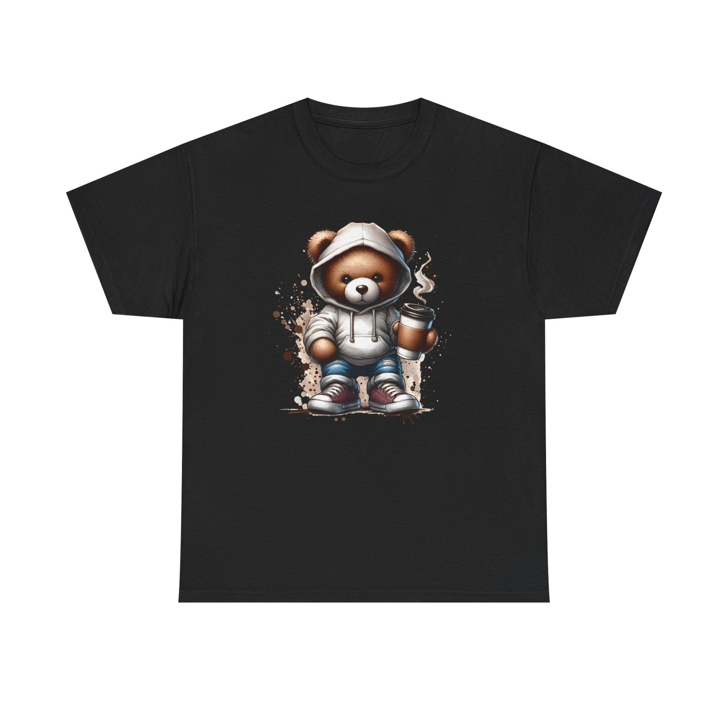Cute Bear Graphic Tee, Unisex Cotton Shirt, Fun Casual Shirt, Gift for Animal Lovers, Cozy Everyday Wear, Ideal for Birthdays