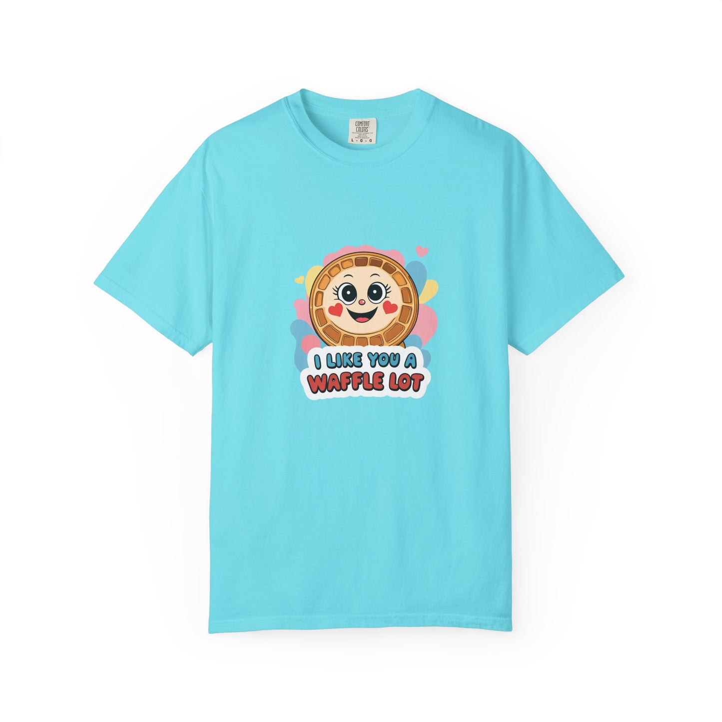 Playful Waffle Love T-Shirt | Funny Gift for Food Lovers, Cute Waffle Tee, Fun Casual Wear, Unisex, Valentine's Day