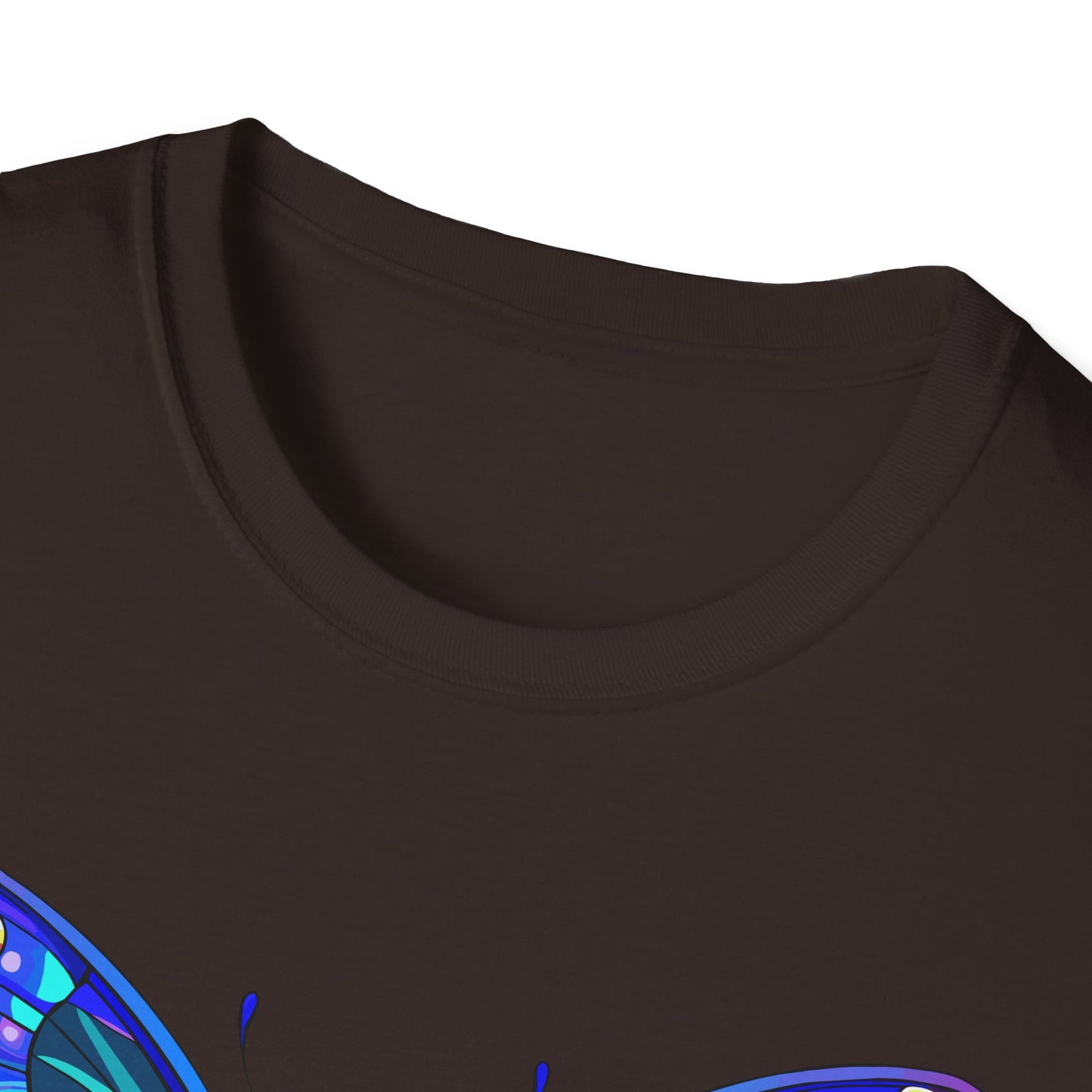 Butterfly Dreams Unisex Softstyle T-Shirt, Colorful Graphic Tee, Butterfly Shirt, Nature Lover Gift, Casual Wear, Unique Art T-Shirt
