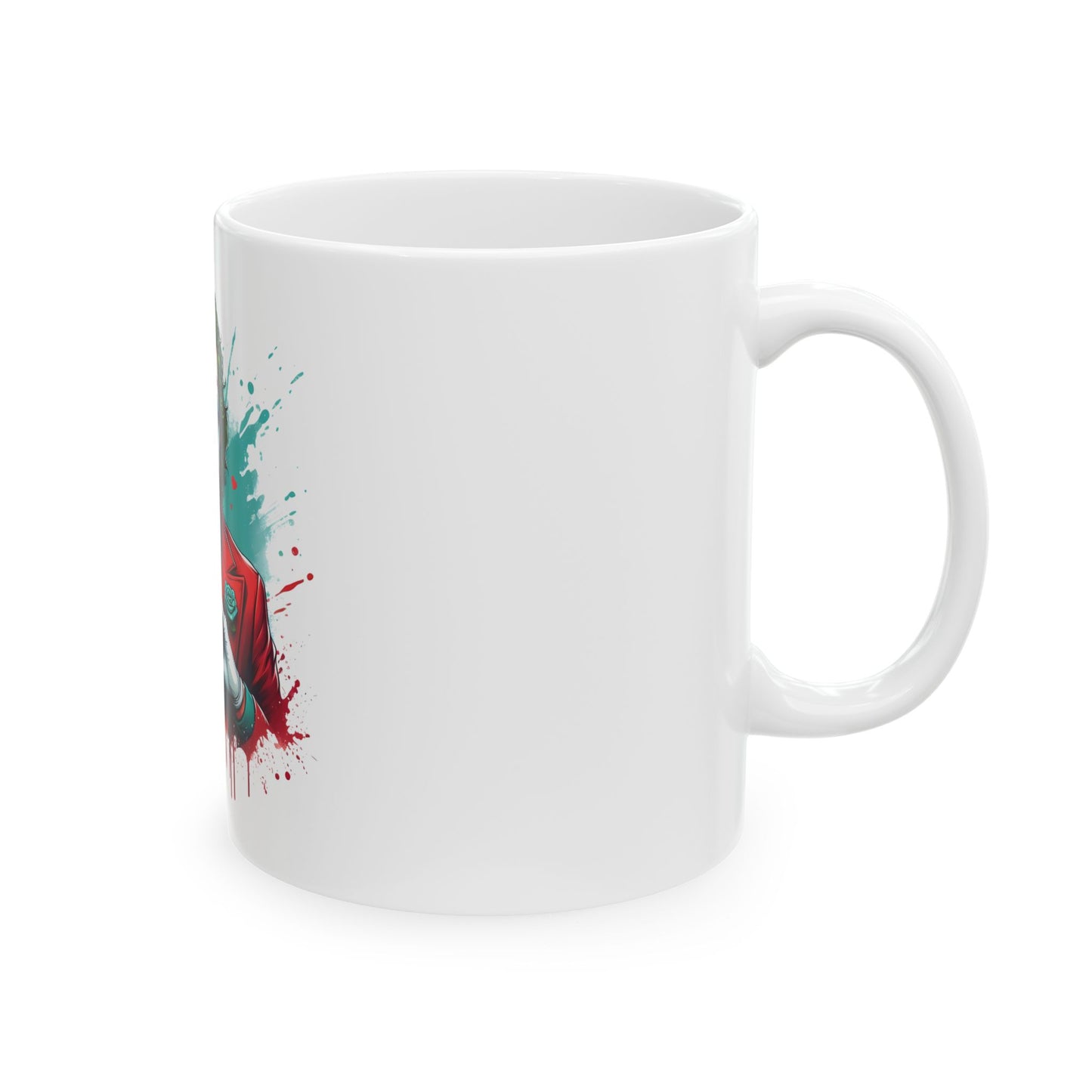 Joker-Inspired Ceramic Mug,