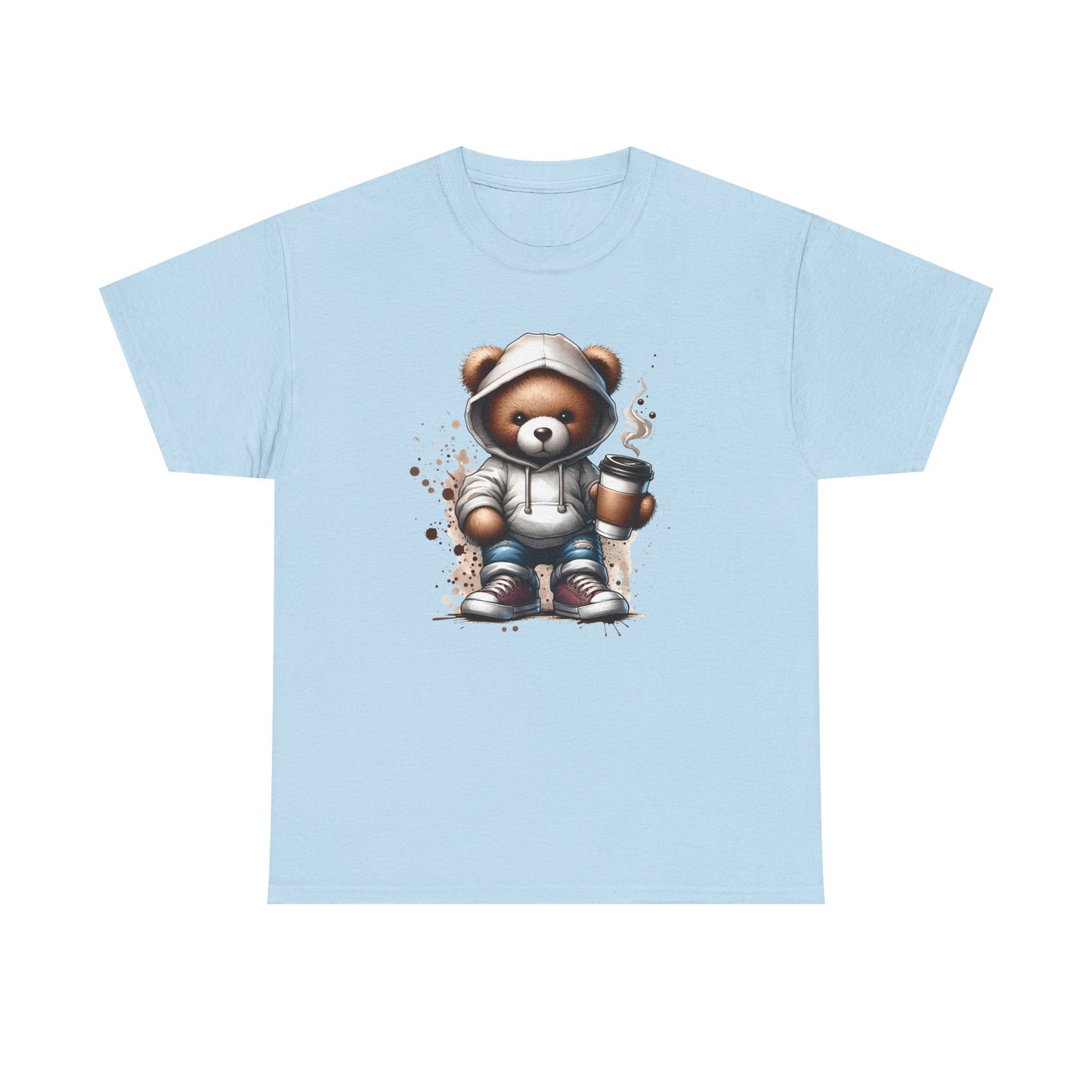 Cute Bear Graphic Tee, Unisex Cotton Shirt, Fun Casual Shirt, Gift for Animal Lovers, Cozy Everyday Wear, Ideal for Birthdays