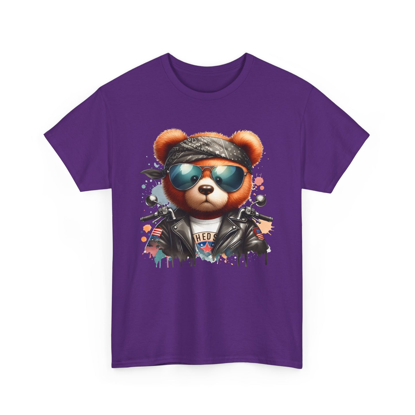 Cool Teddy Graphic Tee | Unisex Heavy Cotton Tee | Trendy, Casual Wear, Gift for Friends, Music Festivals, Summer Vibes