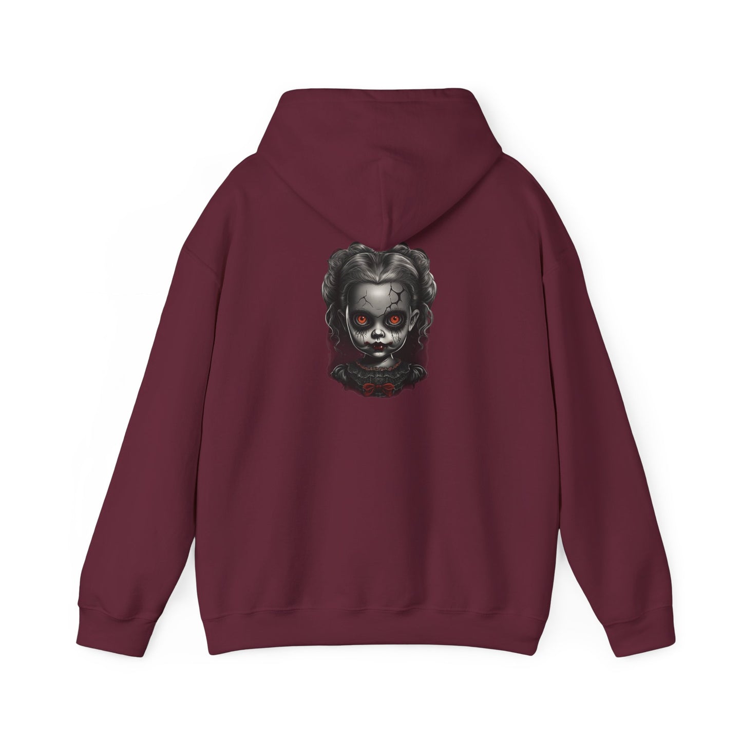 Spooky Horror personalized Unisex Hooded Sweatshirt, Graphic Hoodie, Halloween Apparel, Dark Fantasy, Unique Gift for Horror Lovers