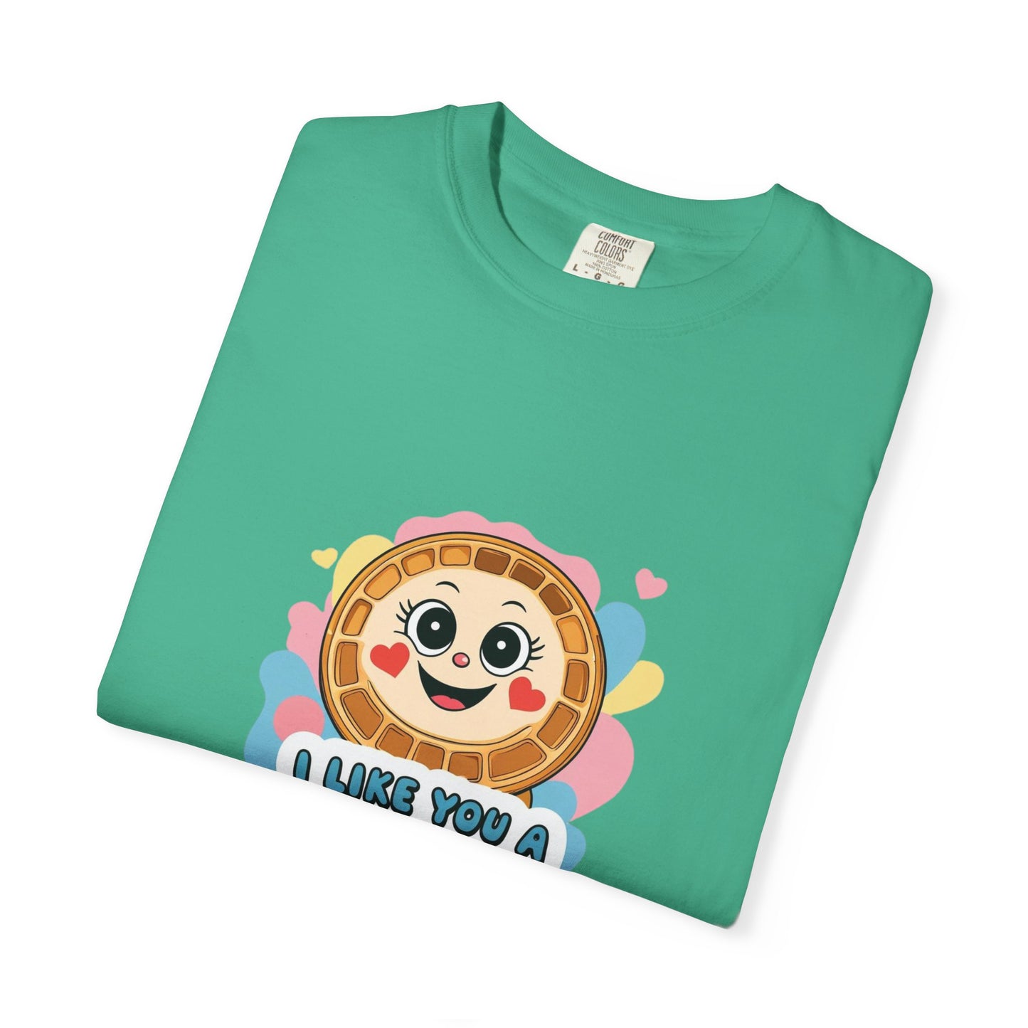 Playful Waffle Love T-Shirt | Funny Gift for Food Lovers, Cute Waffle Tee, Fun Casual Wear, Unisex, Valentine's Day