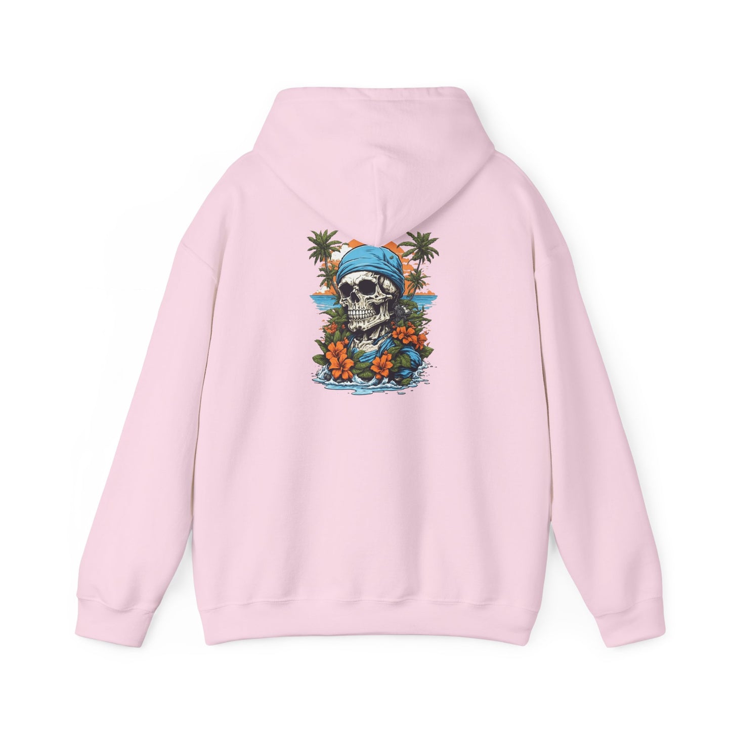 Tropical Skull Hoodie Beach Vibes, Summer Fashion