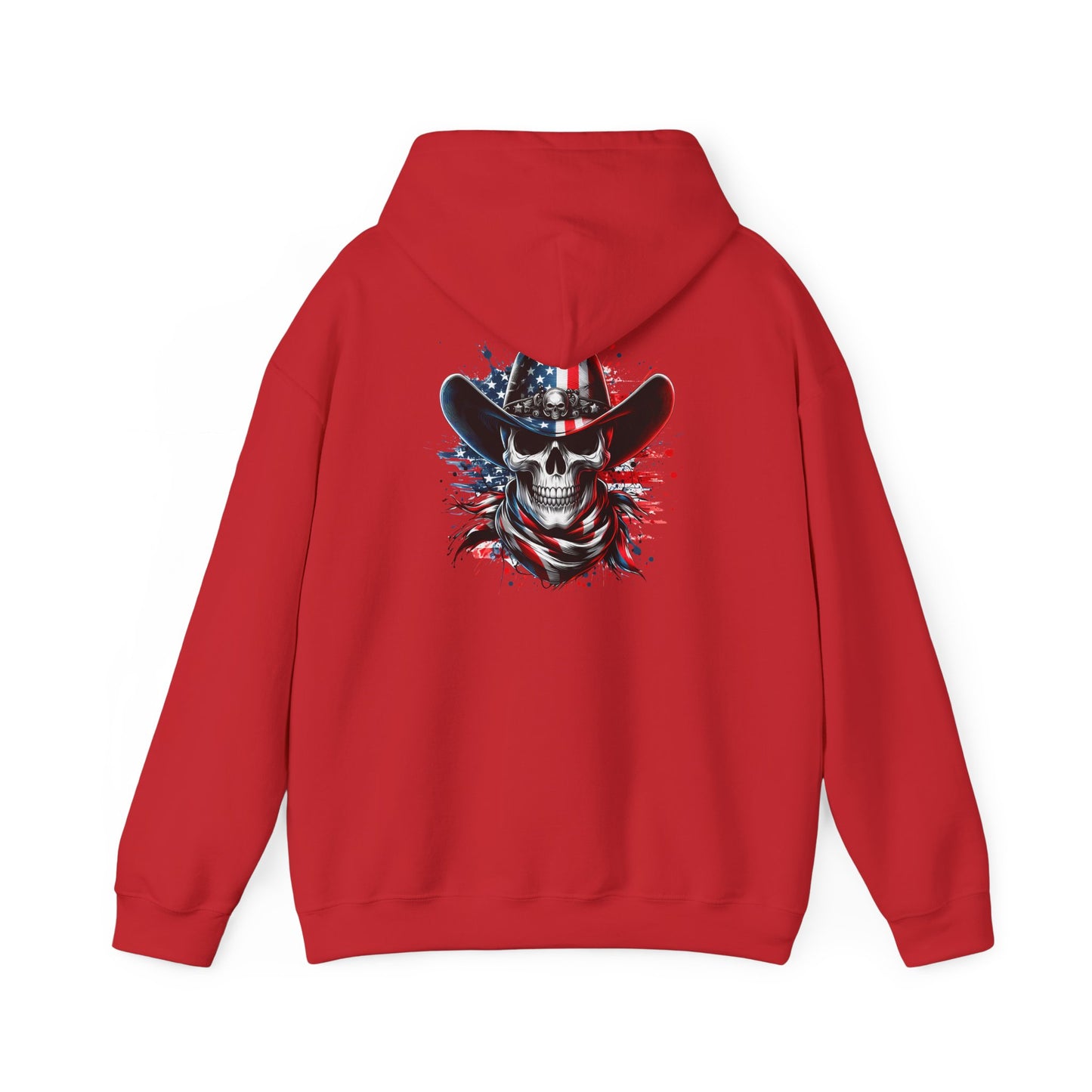 Patriotic Skull Hoodie Skull Sweatshirt, Halloween Sweatshirt